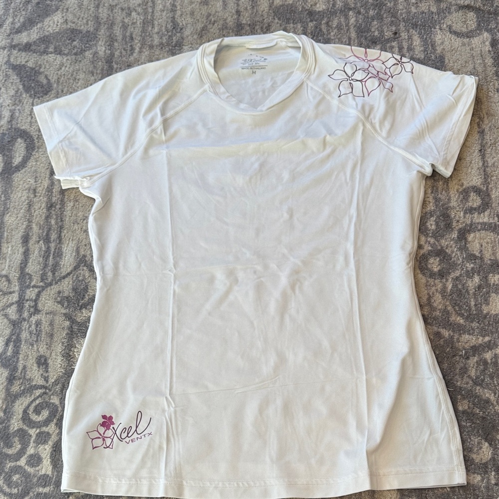 Veet Women's White Floral Rashguard